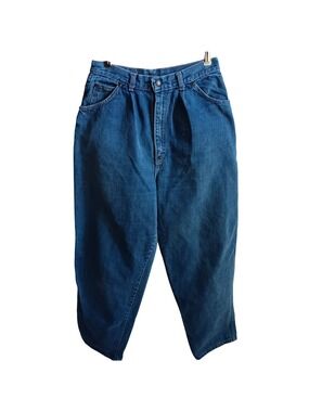 27x29 Vintage Jeans 80s High-Waisted Denim U.R. Free Women Pleated Front Baggy